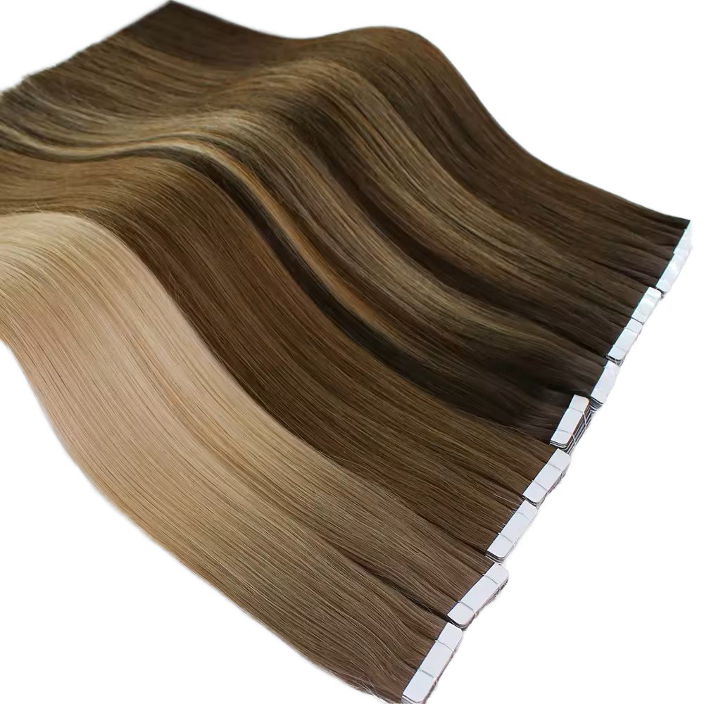 Tianci Wholesale Cambodian Raw Hair Extensions Double Weft Human Hair Tape In Beauty Product For Women With Straight Style