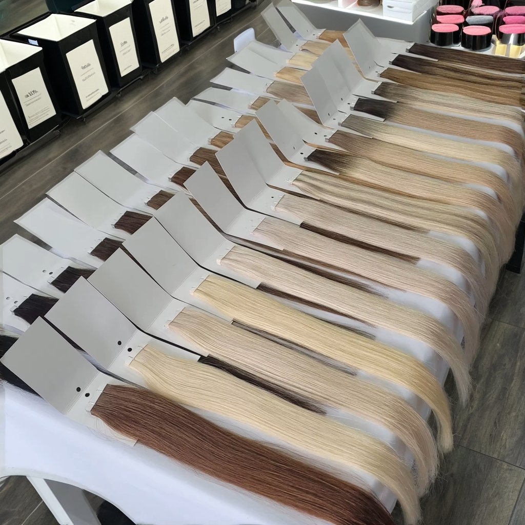 Tianci Wholesale Cambodian Raw Hair Extensions Double Weft Human Hair Tape In Beauty Product For Women With Straight Style