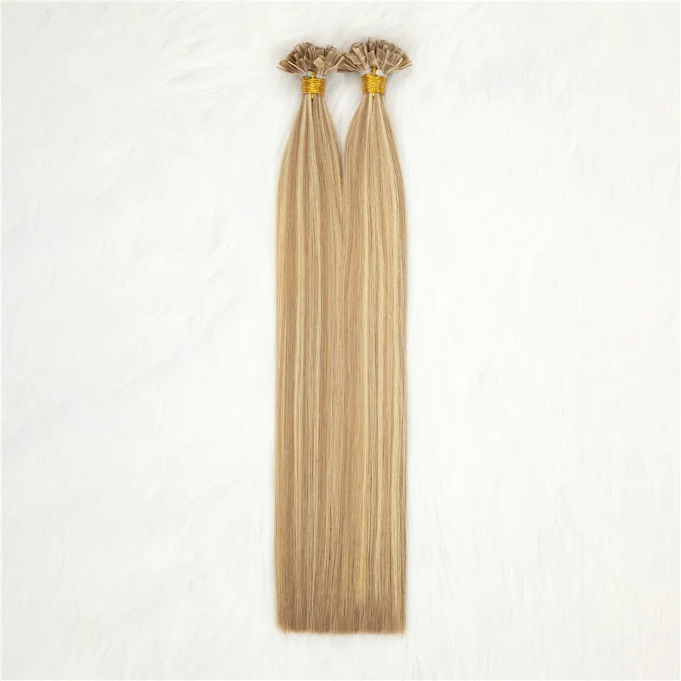 Supply Salon Factory Wholesale Top Virgin Remy Hair 100% Human Hair Extensions 24inch Flat Tip Premium Hair Extensions