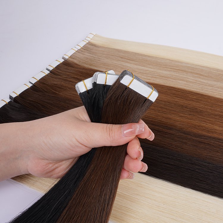 Removable Double Sided Tape Body Wave Tape Brazilian Hair Top Grade Premium Remy Hair Russian Human Hair Tape Ins Extensions