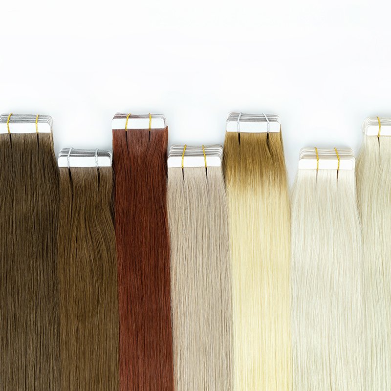 Wholesale Hot Selling Remy Hair Cuticle Intace keratin tape hair extensions for sew in