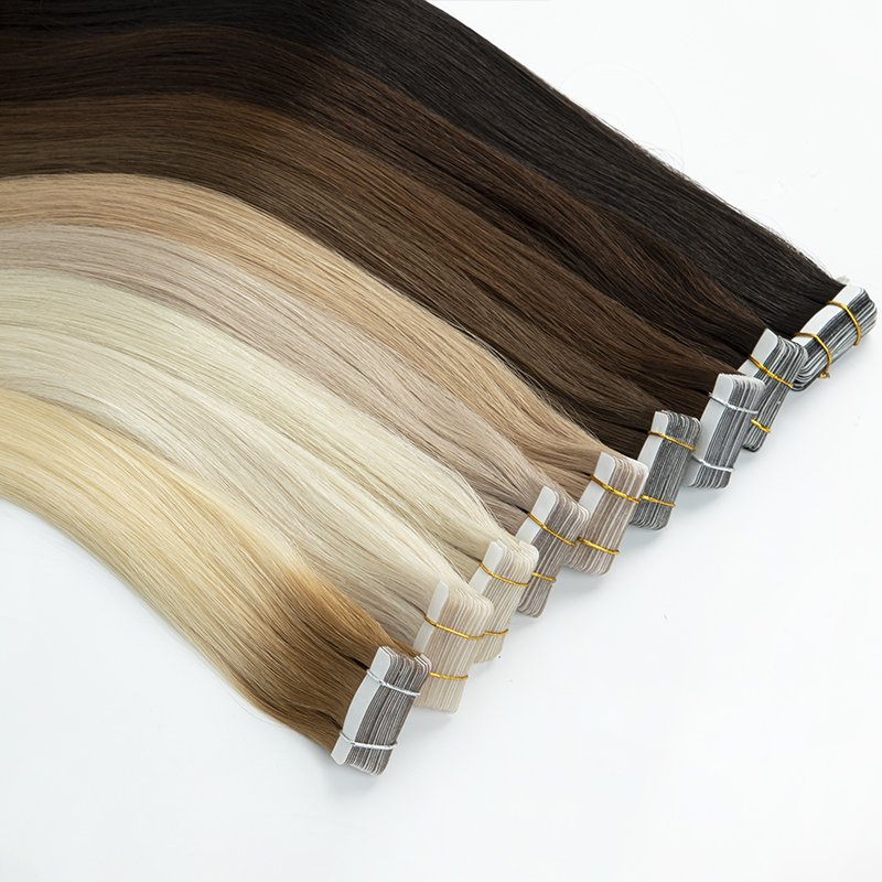 Wholesale Hot Selling Remy Hair Cuticle Intace keratin tape hair extensions for sew in