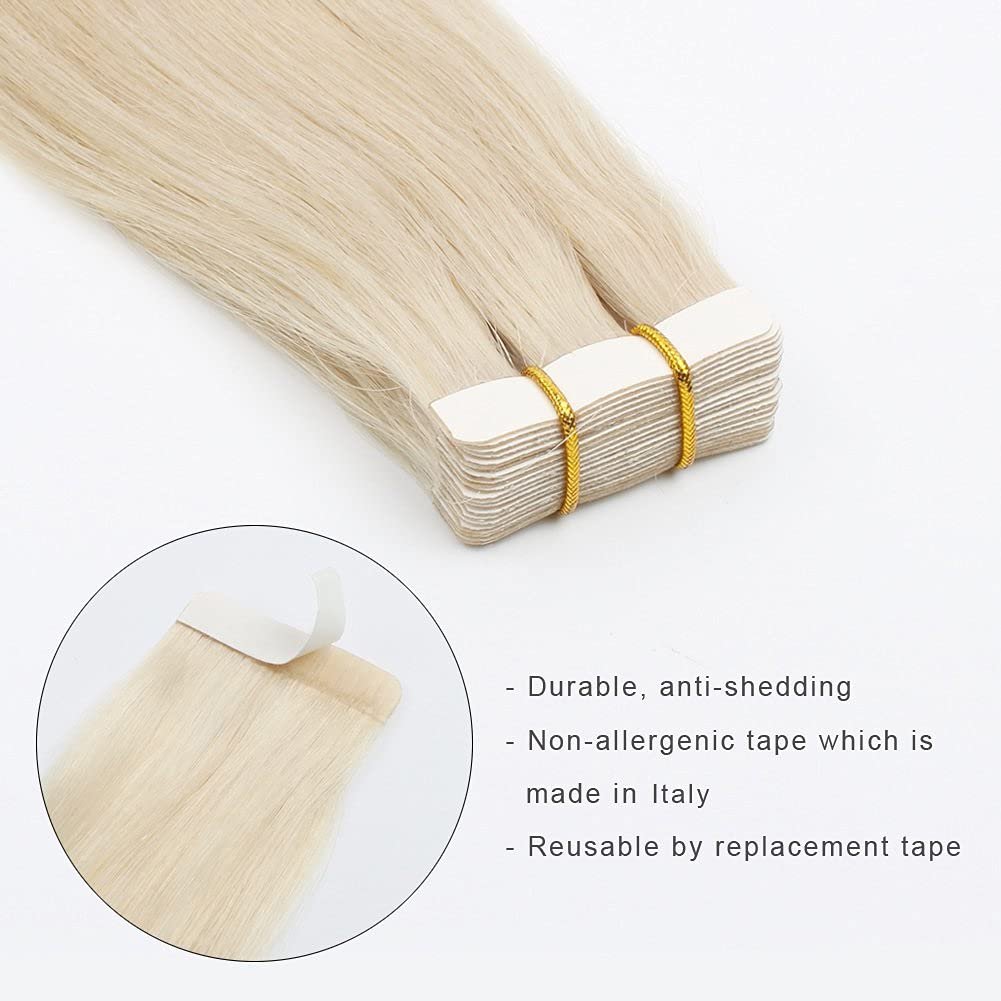 Hot Selling Tape In Human Hair Extensions Indian Virgin Cuticle Intace Tape Ins Extension Tape In Hair Extensions 100Human Hair
