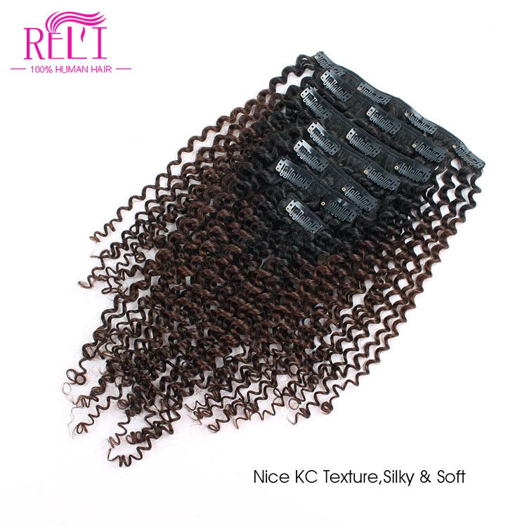 Top grade hair clips near me Virgin curly hair treatment cute girls afro kinky curly clip in hair extensions