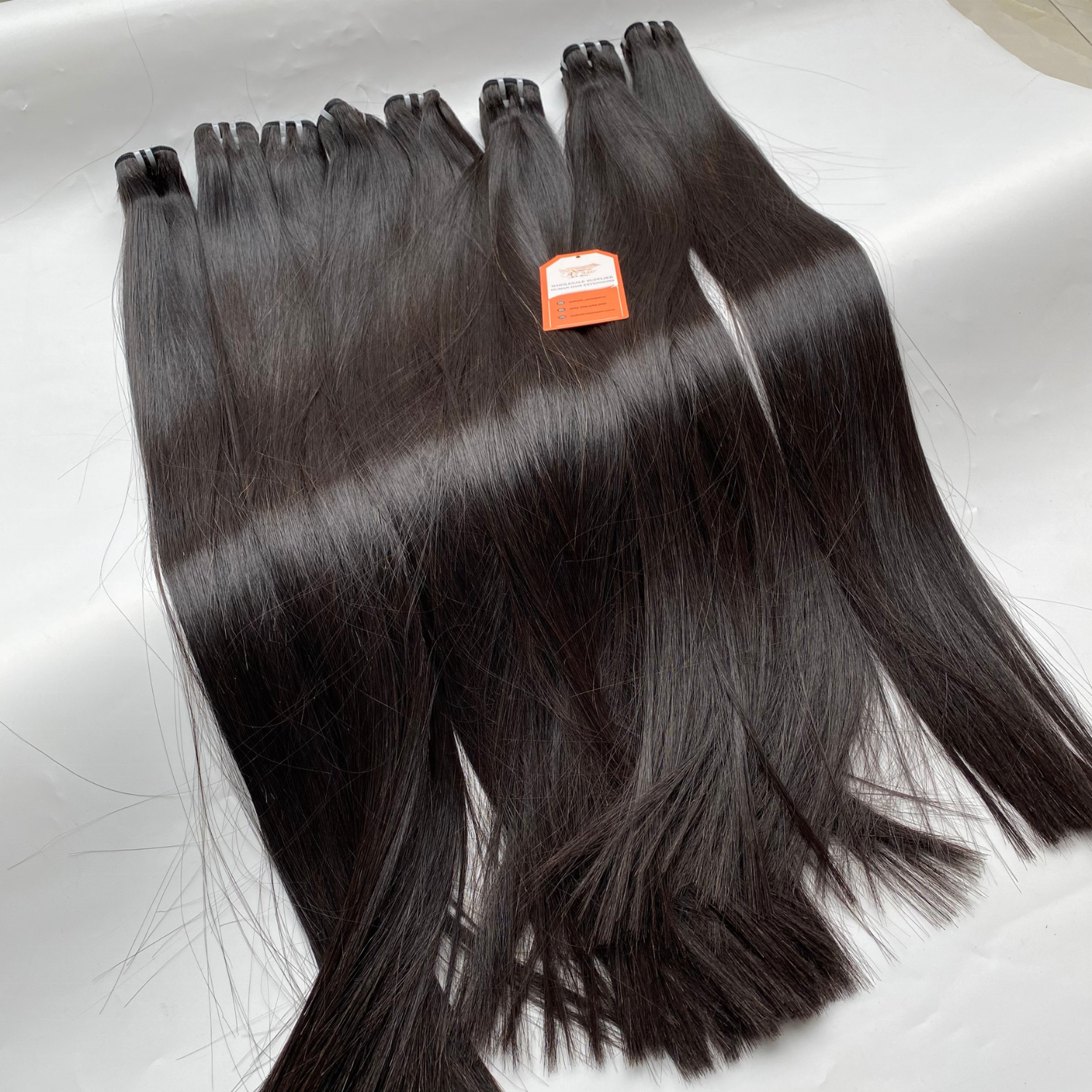Wholesale Human Hair Bundles Bone Straight Hair Extensions Long Lasting 100% Pure Raw Unprocessed Virgin Hair