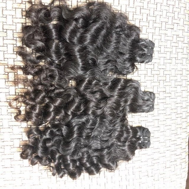 Raw natural curly unprocessed hair extensions & wigs human hair extensions extension for black woman directly from donor