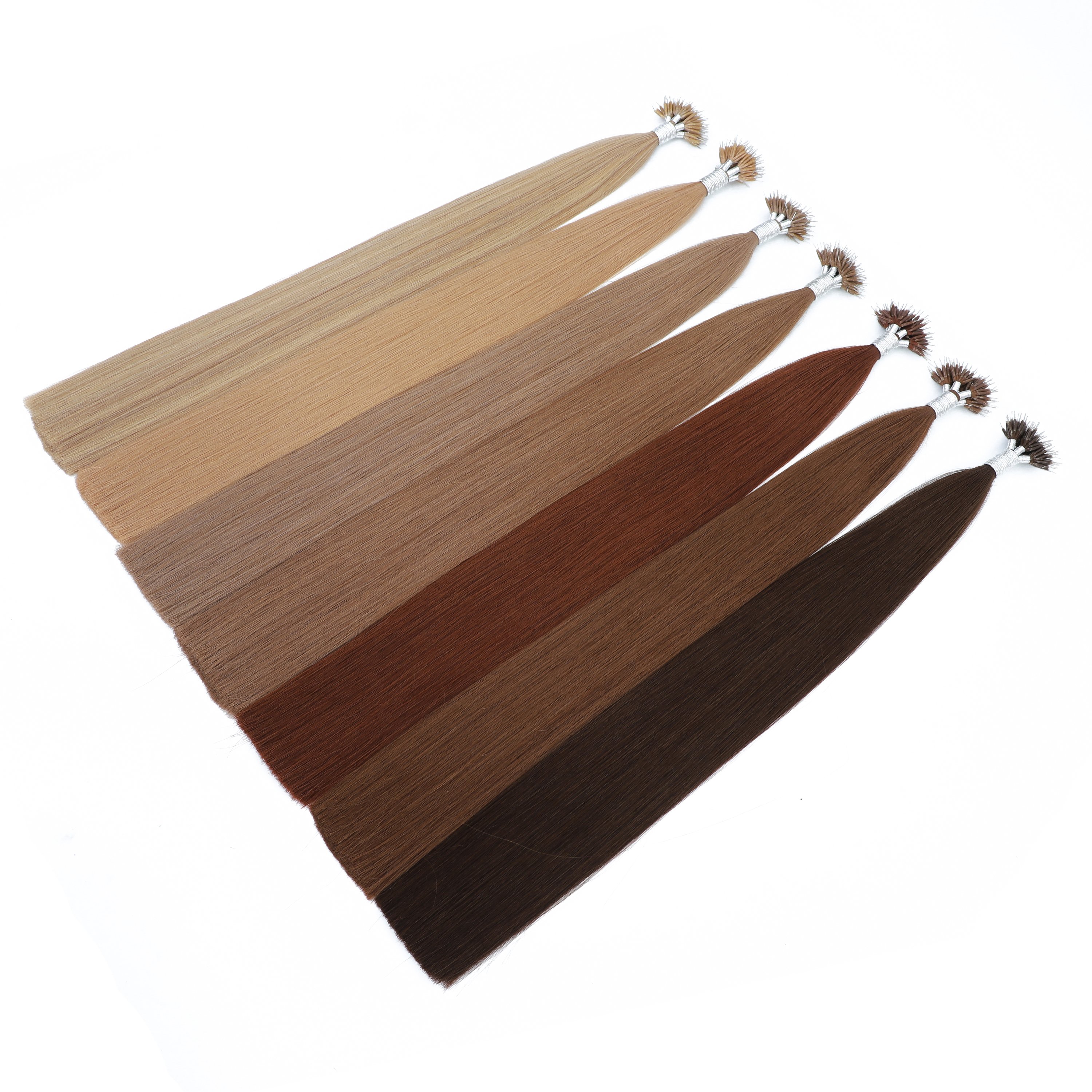 Best Quality Full Cuticle 14-20 inch 1.0g each nano tip high quality remy human hair extension nano tip/nano ring hair extension
