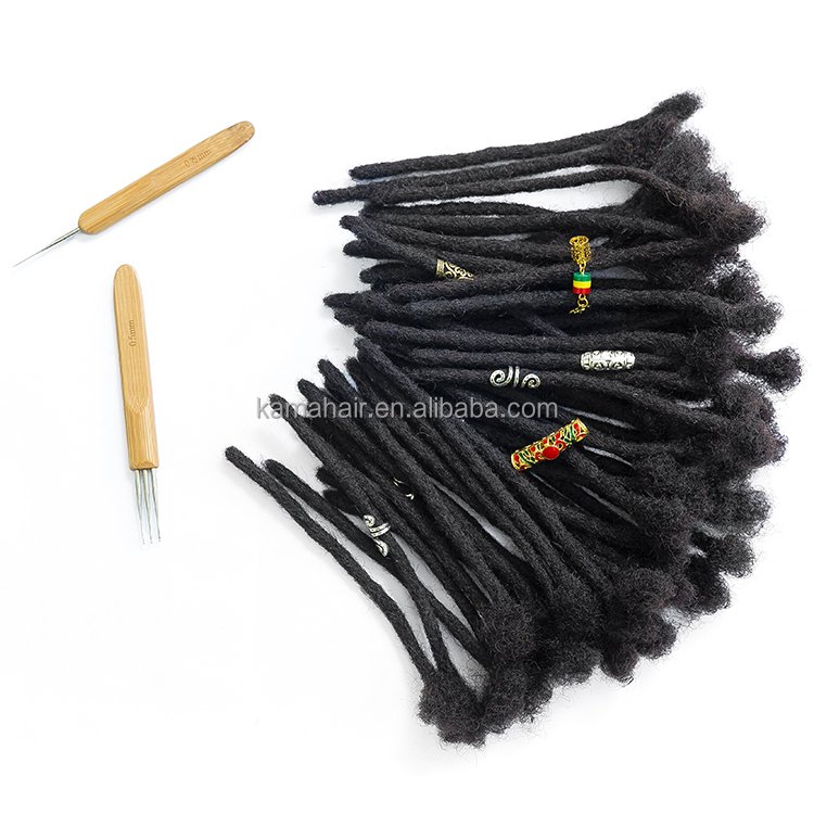 Hot Selling Black Sister Microlocs Dreadlock 30 Inch Brazilian Human Hair Extensions Dreadlocks For Locs Extension