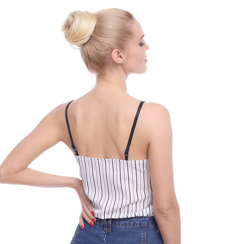 Human Hair Ponytails Bun Extensions Scrunchie With Rubber Band Hair Ring Wrap On Hair Chignon