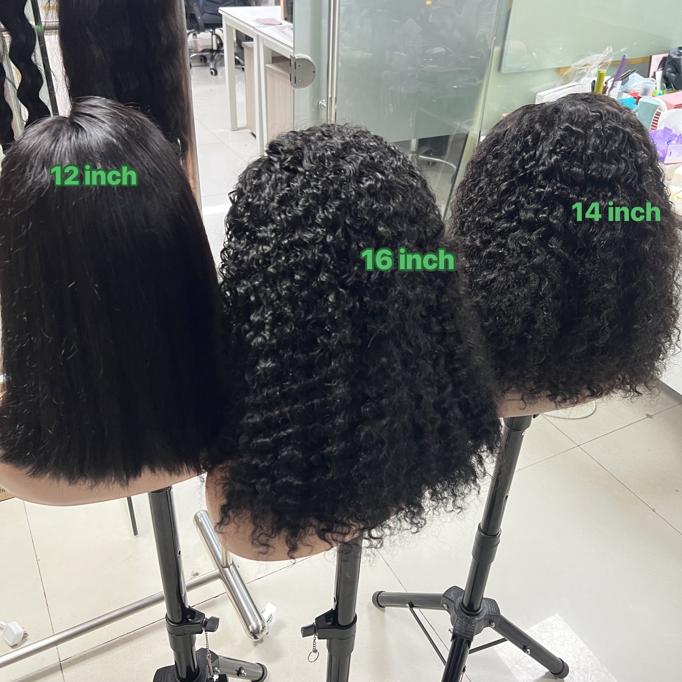 Wholesale Raw Human Hair Extensions Burmese Curly Pattern For HD Lace Closure Wig Raw Vietnamese Hair