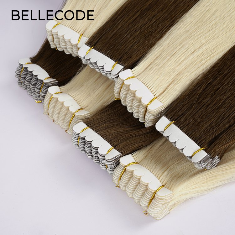 BELLECODE Wholesale Mini Tape Hair Extensions Mini Tape In Natural Shipping Packaging Tape