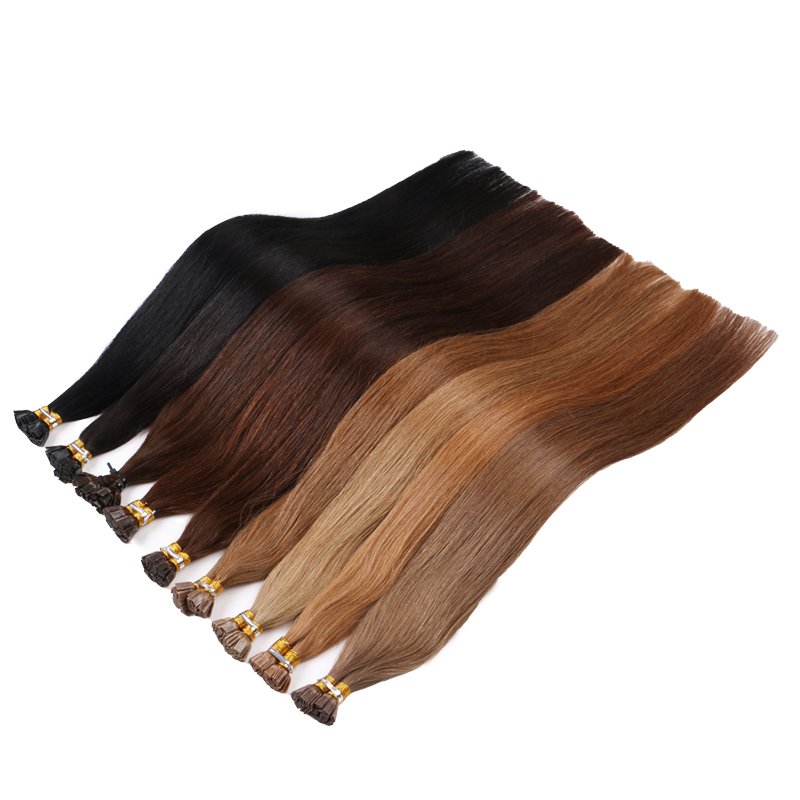 Factory Direct flat k tip human hair extensions yaki straight wave 200 gram flat tip xuchang europe perruque raw remy humain