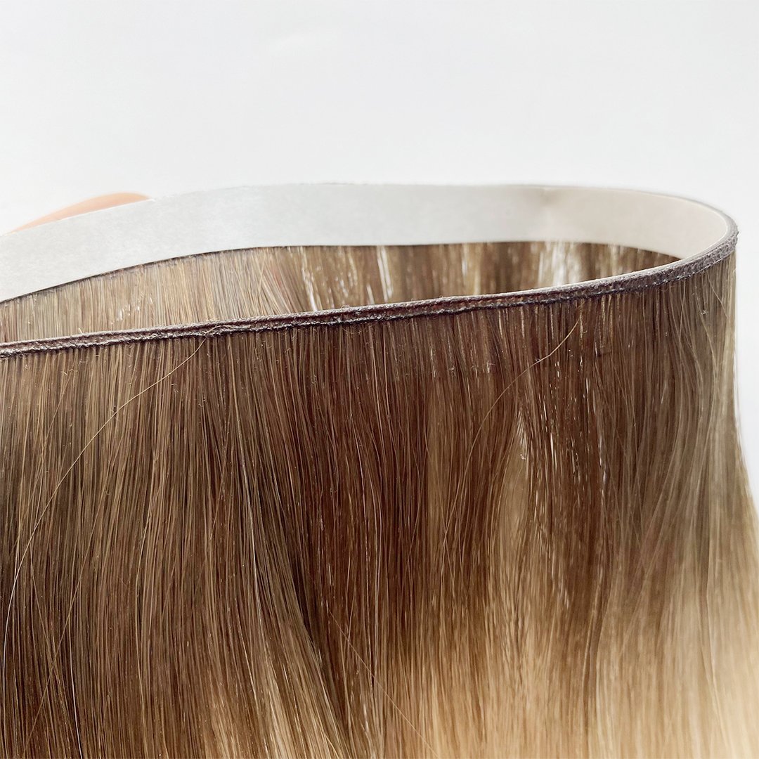 European full pu skin weft Russian Human Hair Tape Hair Extension Inject Tape In Human Hair Extension