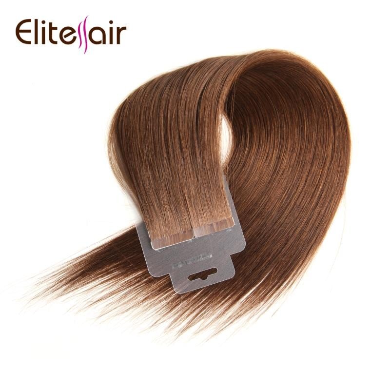 RTS 12''-24'' Mini Tape In Human Hair Extensions Straight Seamless Invisible Natural Machine Made Remy Adhesive Extension