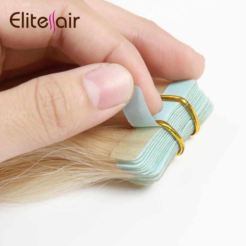 RTS 12''-24'' Mini Tape In Human Hair Extensions Straight Seamless Invisible Natural Machine Made Remy Adhesive Extension