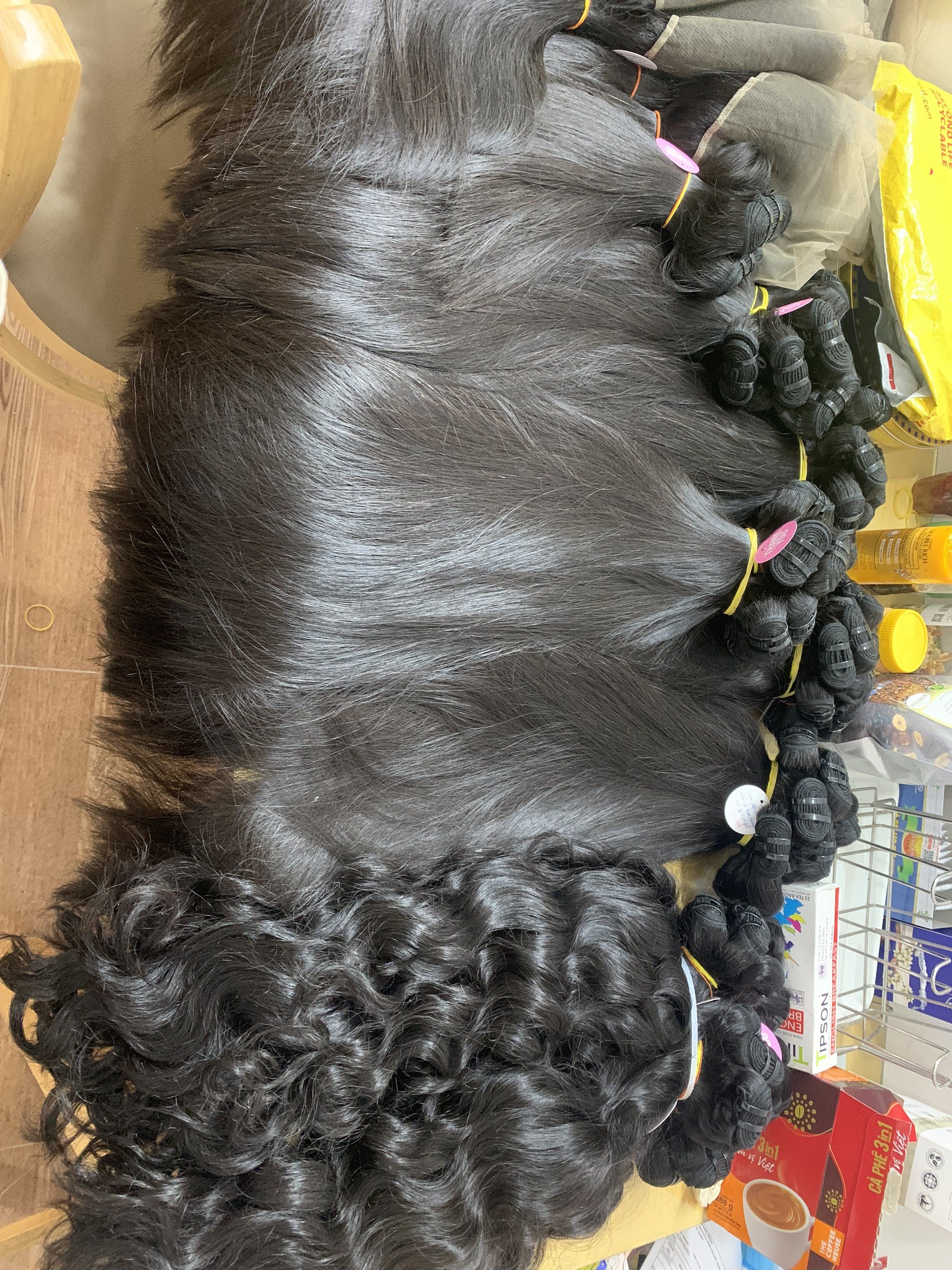 Wholesale Raw 40 Inch Bone Straight Human Hair Bundle, Raw Vietnamese Hair Vendors, Natural Raw Premium Human Hair Extension