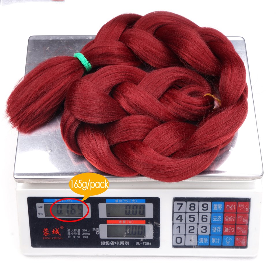 Wholesale Yaki Jumbo Braiding Hair 82'' 165g African Crochet Braids Easy Stretched Synthetic Hair Heat Resistant hair extension
