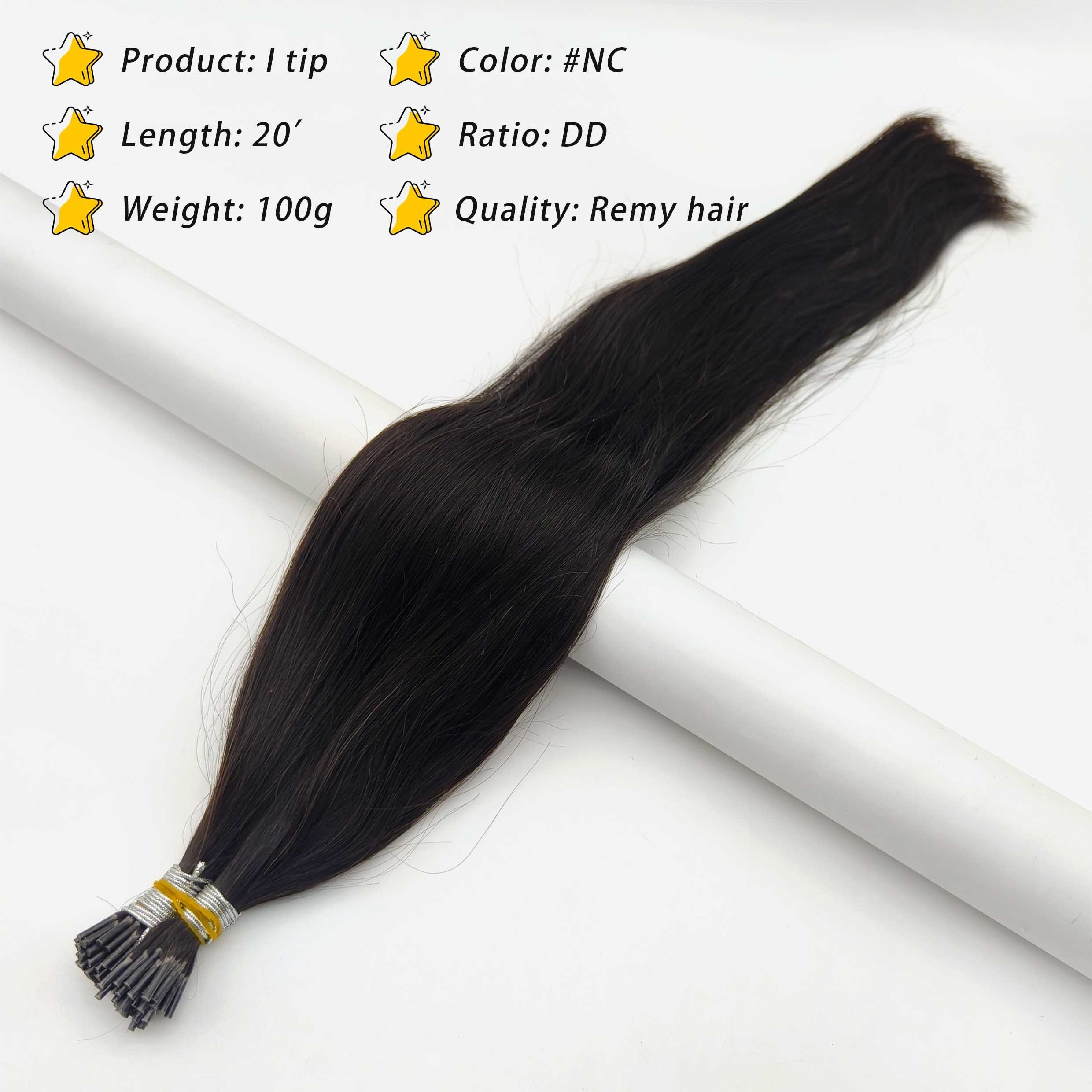 Fasimei 100% Remy Hair I V U Flat Tip Double Drawn High Quality Human Hair Extensions