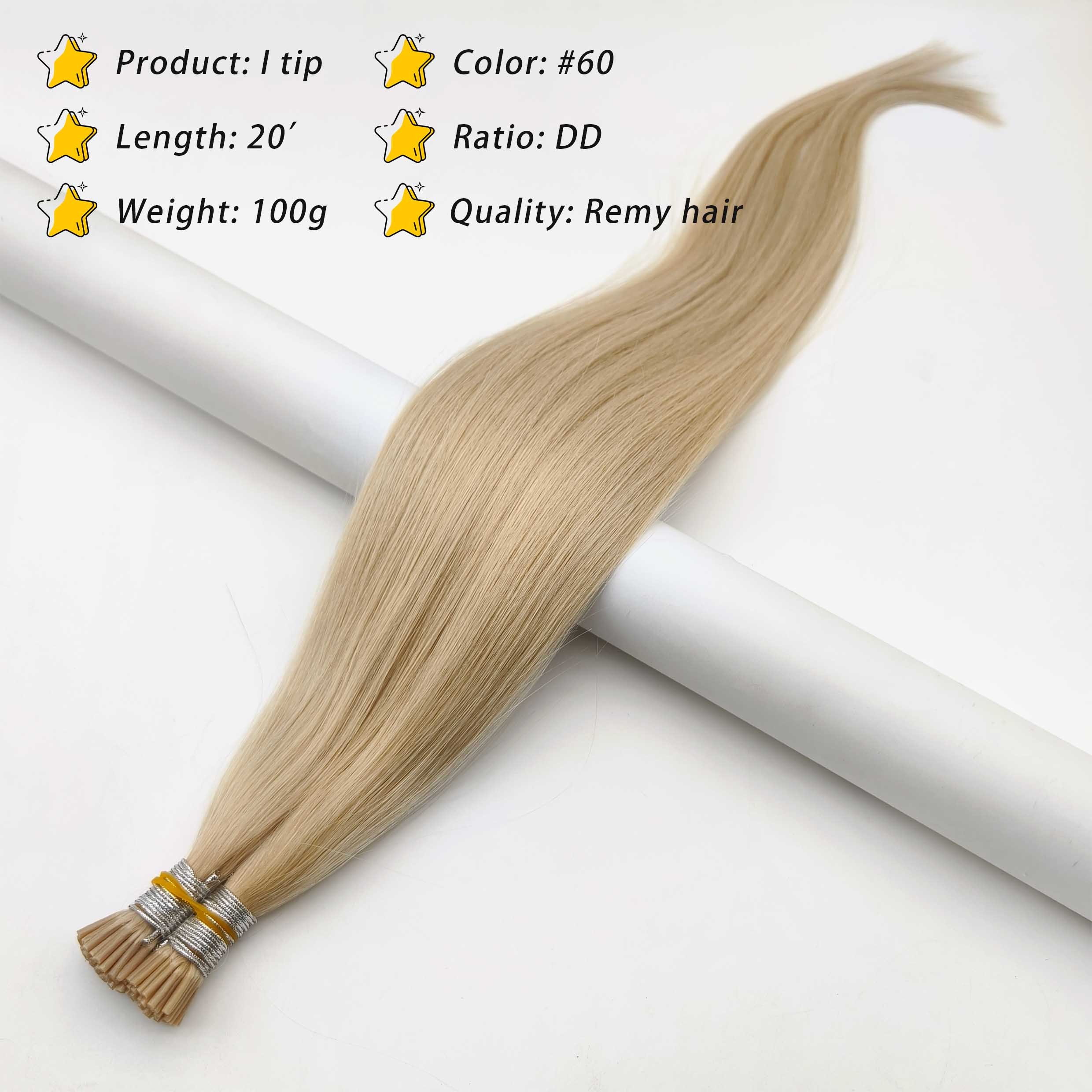 Fasimei 100% Remy Hair I V U Flat Tip Double Drawn High Quality Human Hair Extensions