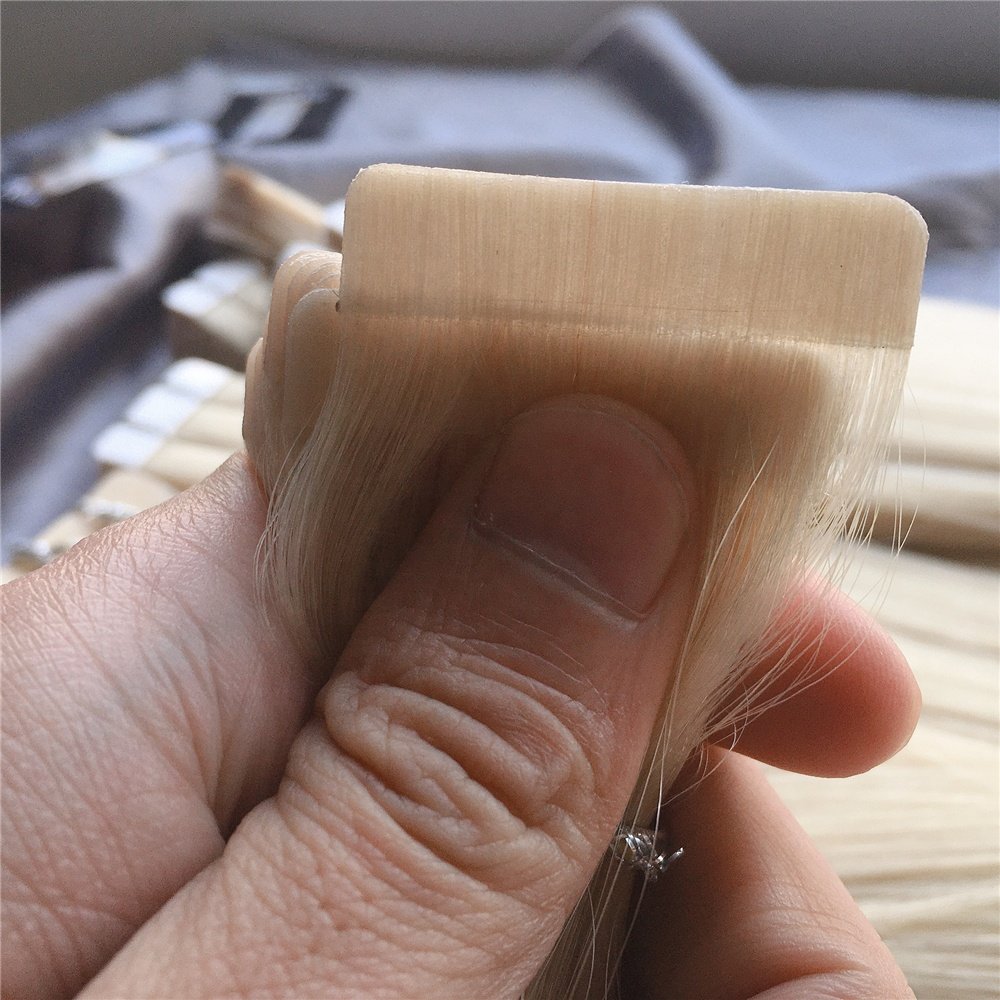 Ruikang Hair Double Drawn Invisible Remy Skin Weft Seamless Remi Russian Extensions Indian Tape In Human Hair Extension