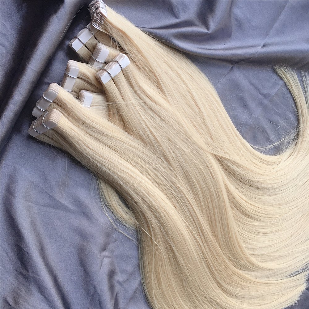 Ruikang Hair Double Drawn Invisible Remy Skin Weft Seamless Remi Russian Extensions Indian Tape In Human Hair Extension