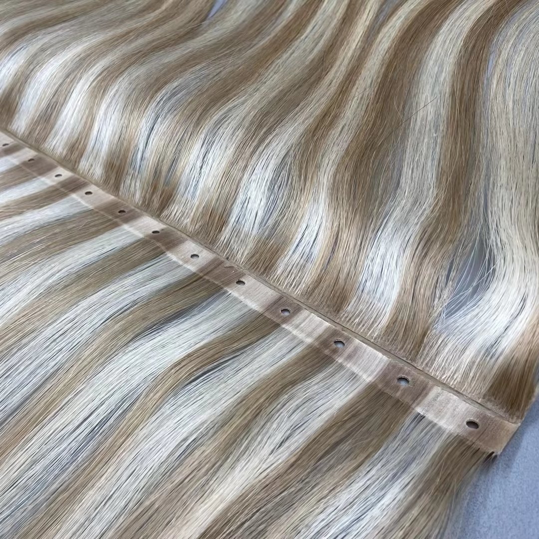 Wholesale Virgin Injection Tape Weft Human Hair Extension Eueropean Hair Invisible XO weft