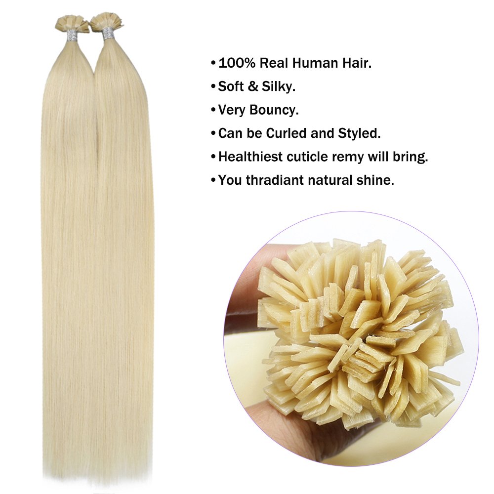 virgin itips u i flat tip nano rings microlink hair extensions Prebonded keratin human hair extension vendor double drawn