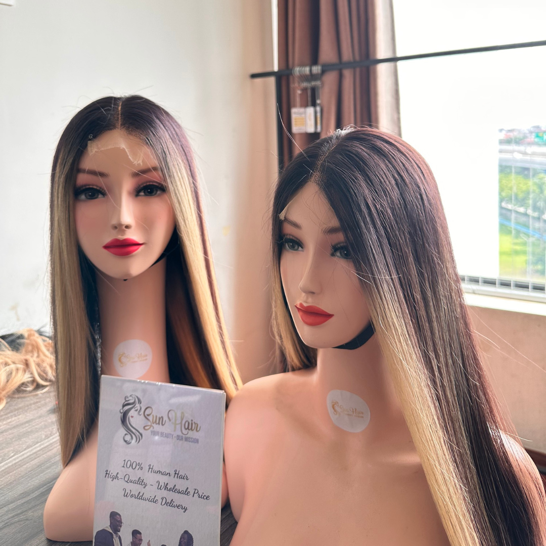Sun Hair Company Wholesale Hot Trendy HD Lace Front Wig Piano Color 26 Inch Closure 2x4 2x6 Vietnamese Human Hair Extensions