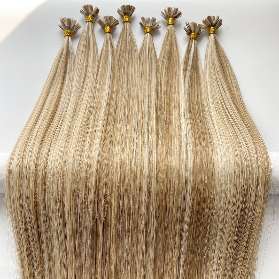 Wholesale Double Drawn Virgin Cuticle K-Tip Human Hair Flat Tip Hair Extension