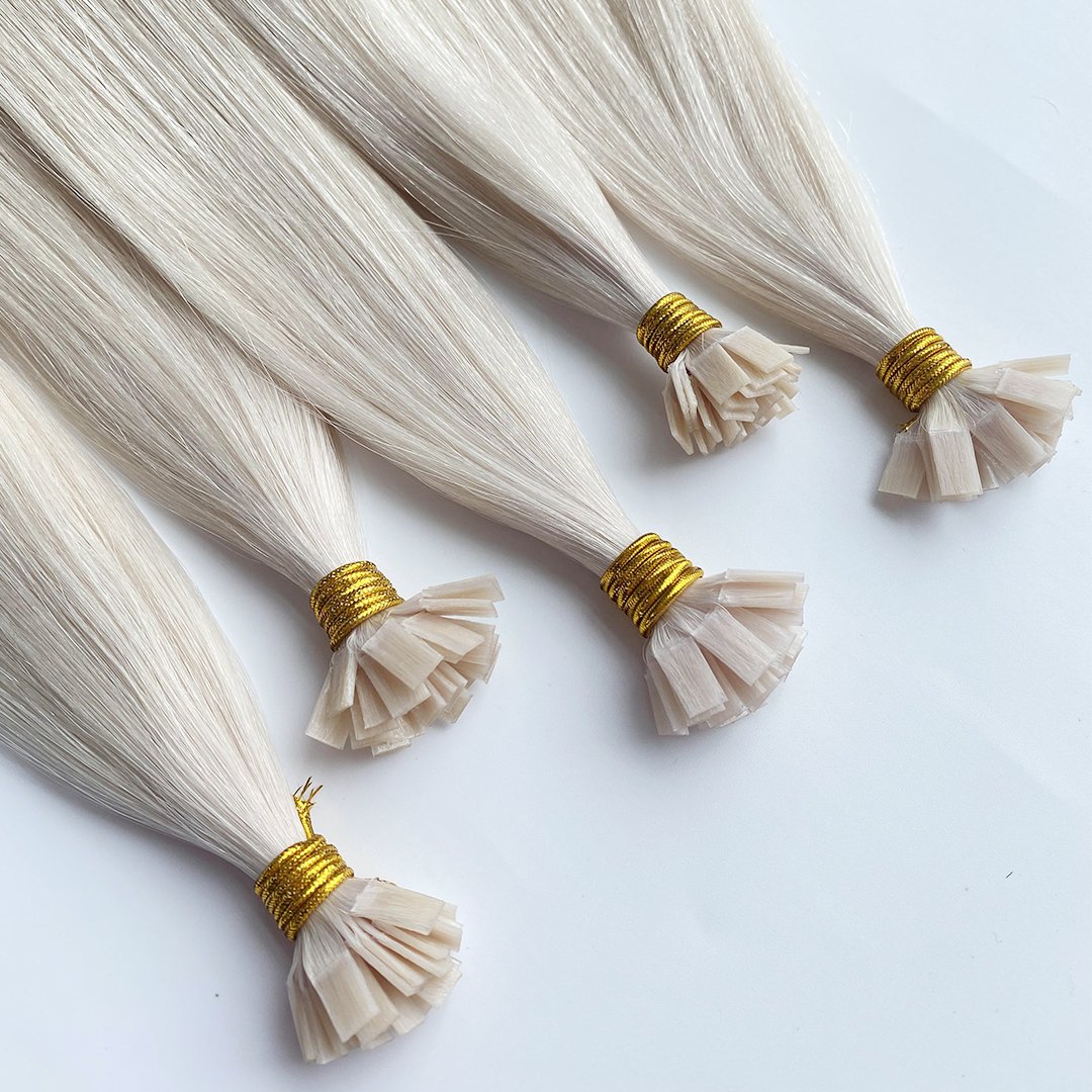 Wholesale Double Drawn Virgin Cuticle K-Tip Human Hair Flat Tip Hair Extension