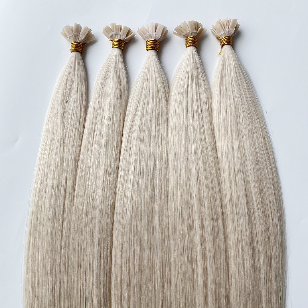 Wholesale Double Drawn Virgin Cuticle K-Tip Human Hair Flat Tip Hair Extension