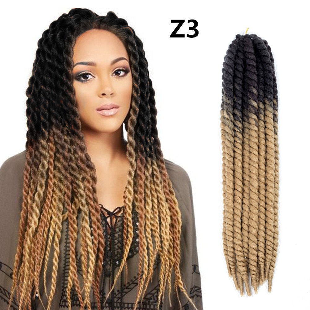 24 inch Dreadlock Extensions Ombre Black and Purple 20pcs Synthetic Dreads Reggae Handmade Braiding Hair with Dreads Cov