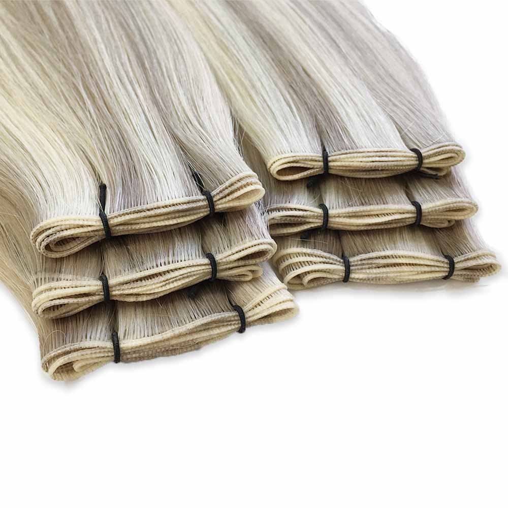 Top quality tight and thin Genius Hair Weft 100% Russian human hair extensions