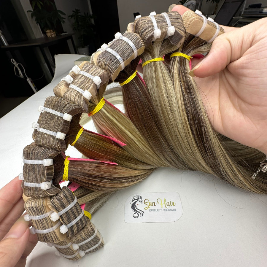 Hot Products Quality 100% Remy Vietnamese Hair Extensions Normal Tape In Many Light Colors SDD Straight Good Price By Sun Hair
