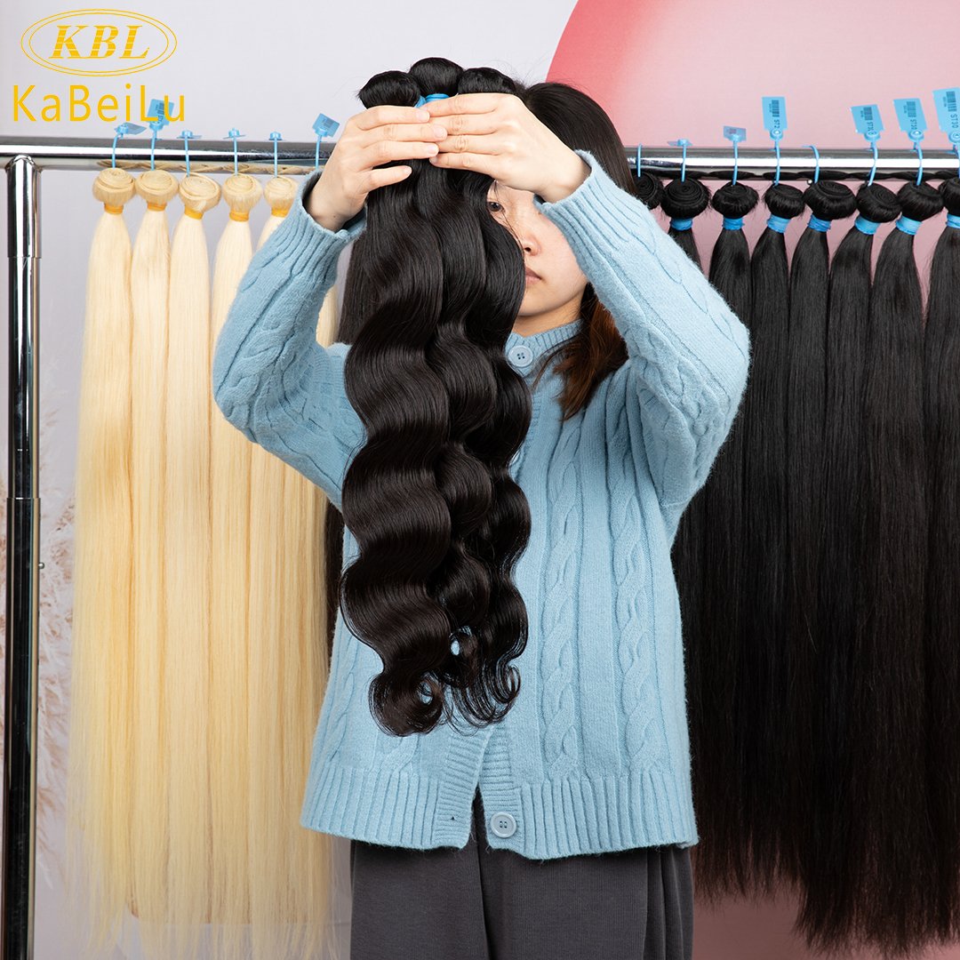 Raw indian hair cuticle aligned human hair bundles double drawn vietnamese kinky straight hair weft