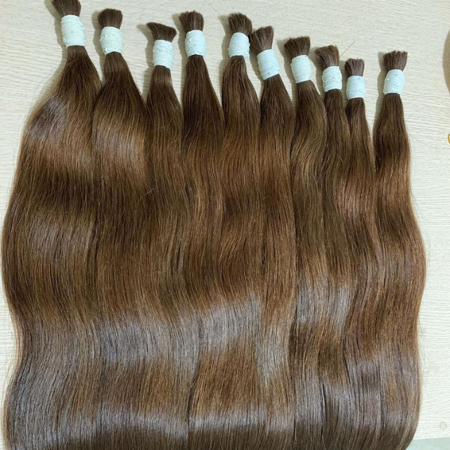 Best Quality Super Double Drawn Bone Straight Weft Natural Black Raw Vietnamese Human Hair Extensions