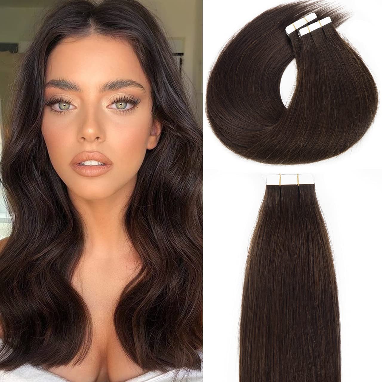 Remy Tape Hair Extension skin weft Tape in Human hair extensions 100% human hair