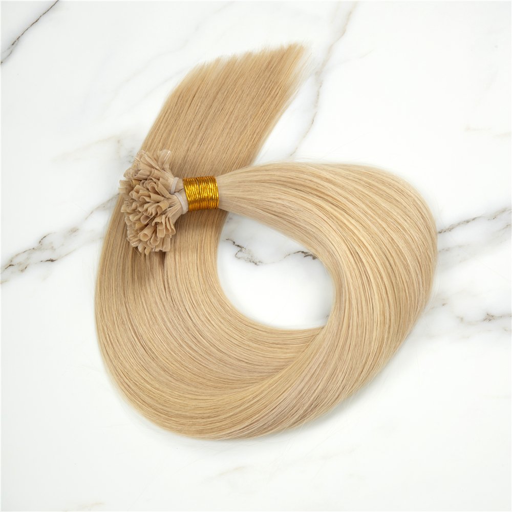 Factory Wholesale 100% Human hair extensions Top Virgin Hair keratin hair extensions