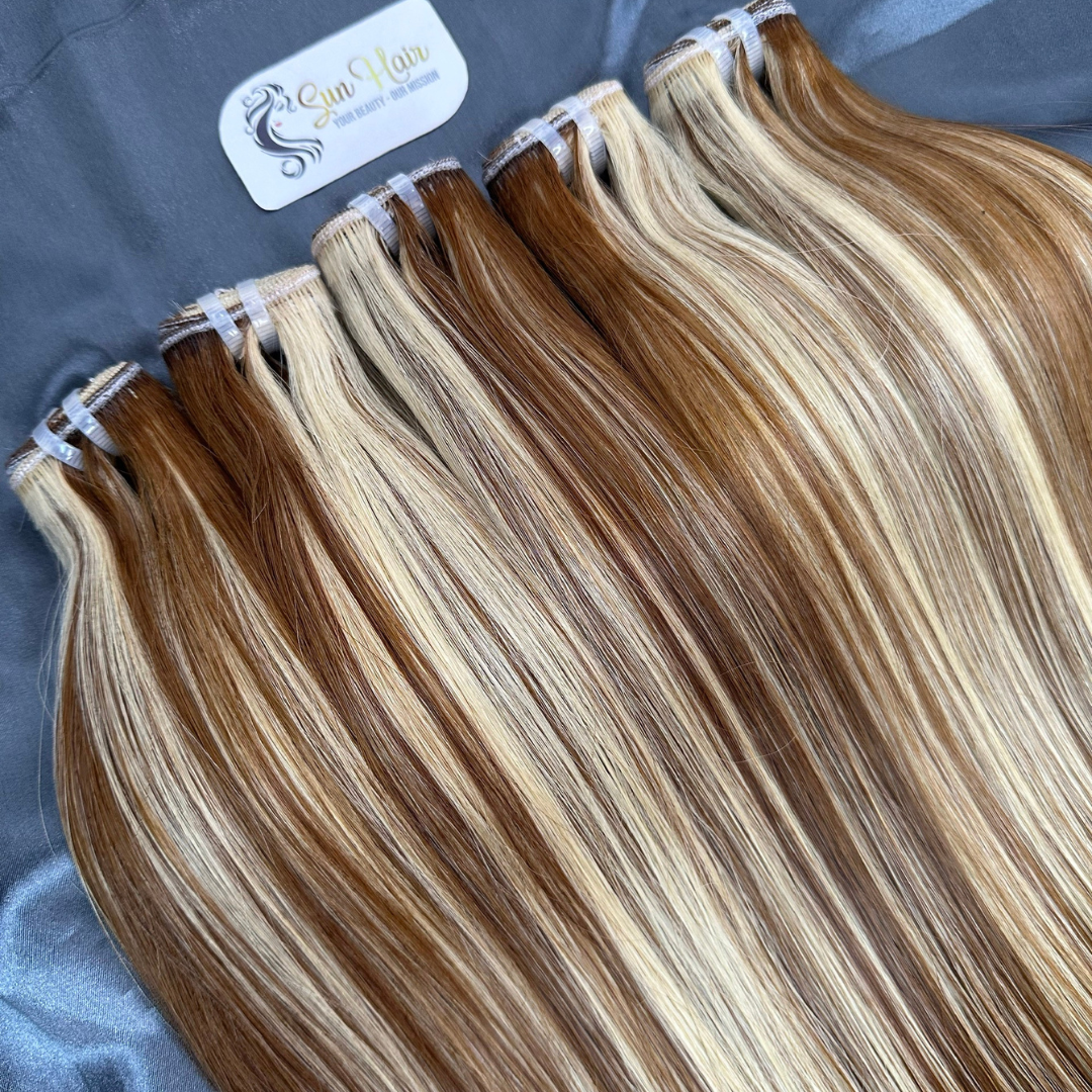 Sun Hair Company Wholesale Silky Straight Hot Trending Weft Hair Piano Color 100% Vietnamese Human Hair Extensions