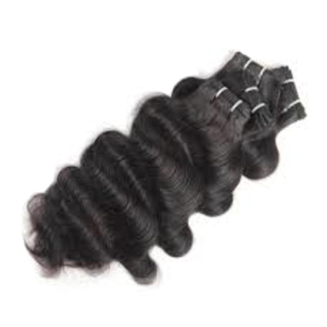 Machine wefts natural unprocessed hair extensions with human hair lace closures with best prices and free fedex shipping