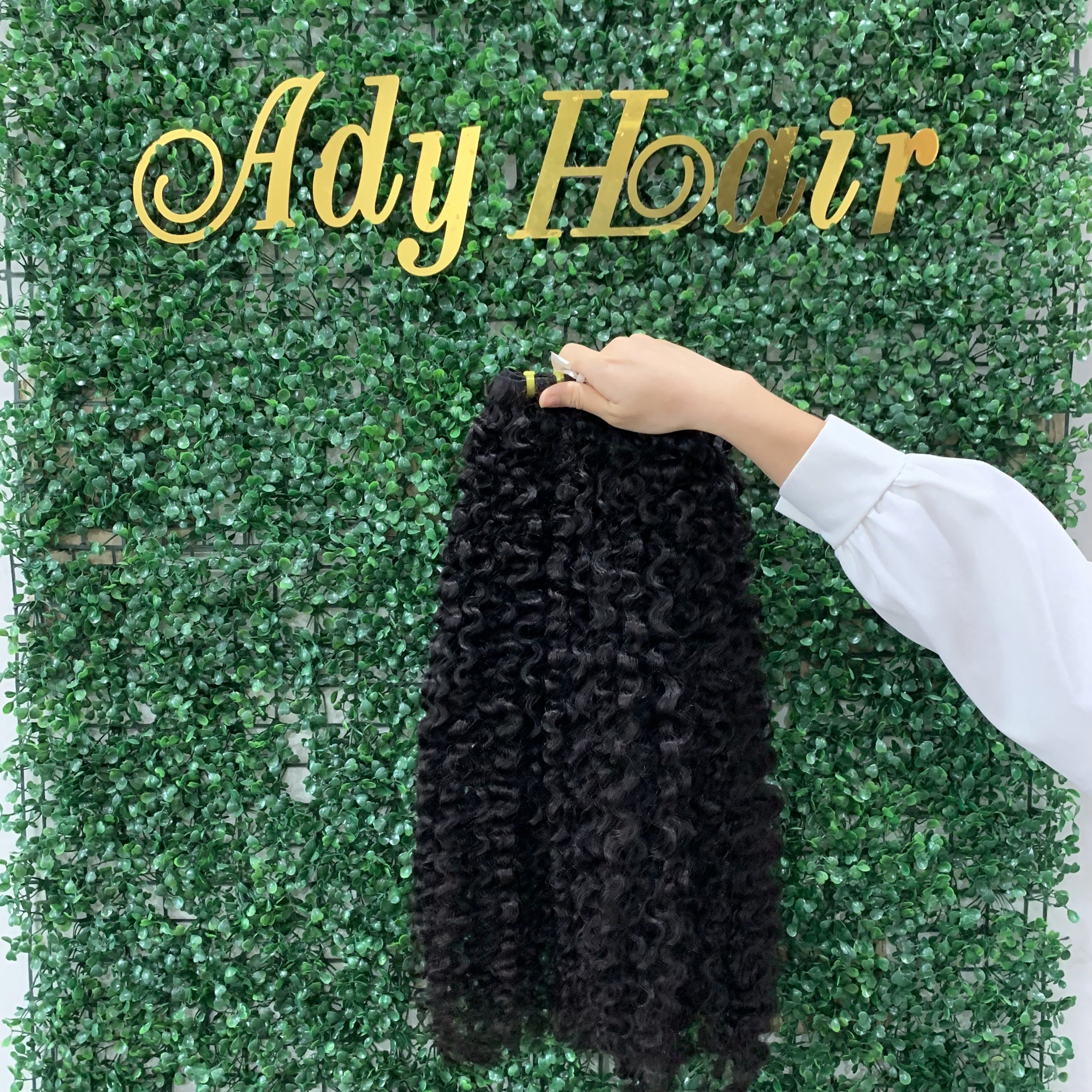 ADY Hair Wholesale Burmese Curly Natural Color 100% Human Hair Vietnam Hair Extensions Genius Weft