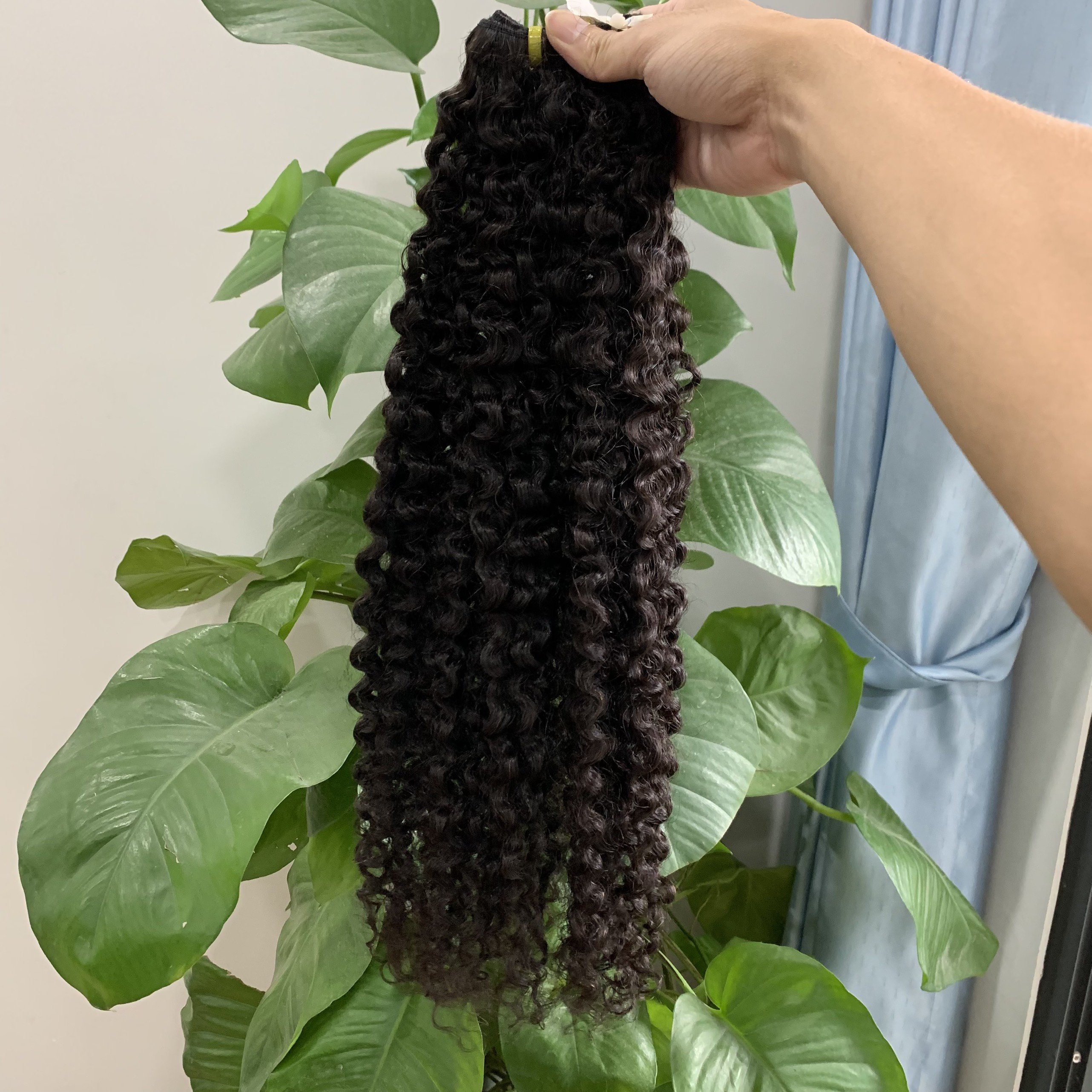 ADY Hair Wholesale Burmese Curly Natural Color 100% Human Hair Vietnam Hair Extensions Genius Weft
