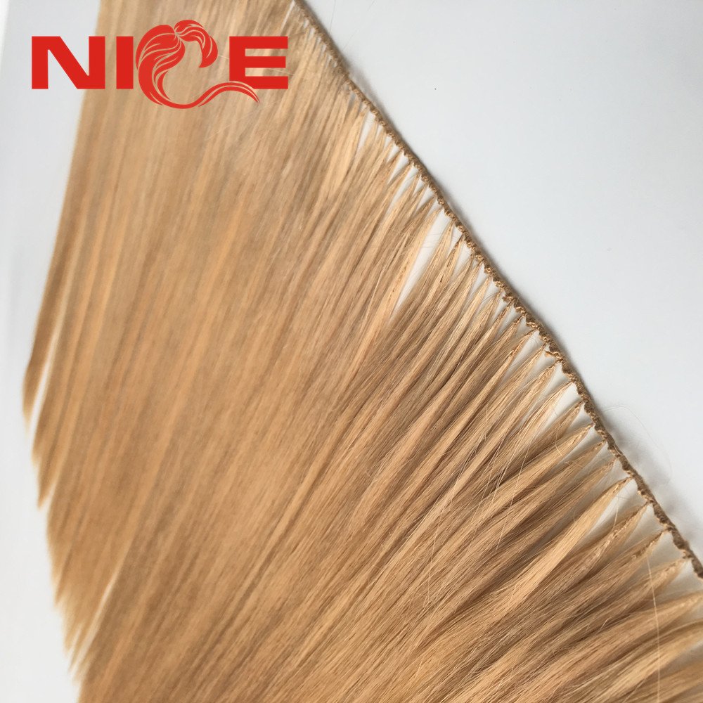 New arrival fashionable popular 100% virgin cuticle aligned feather hair extension/ no tip hair extension wig