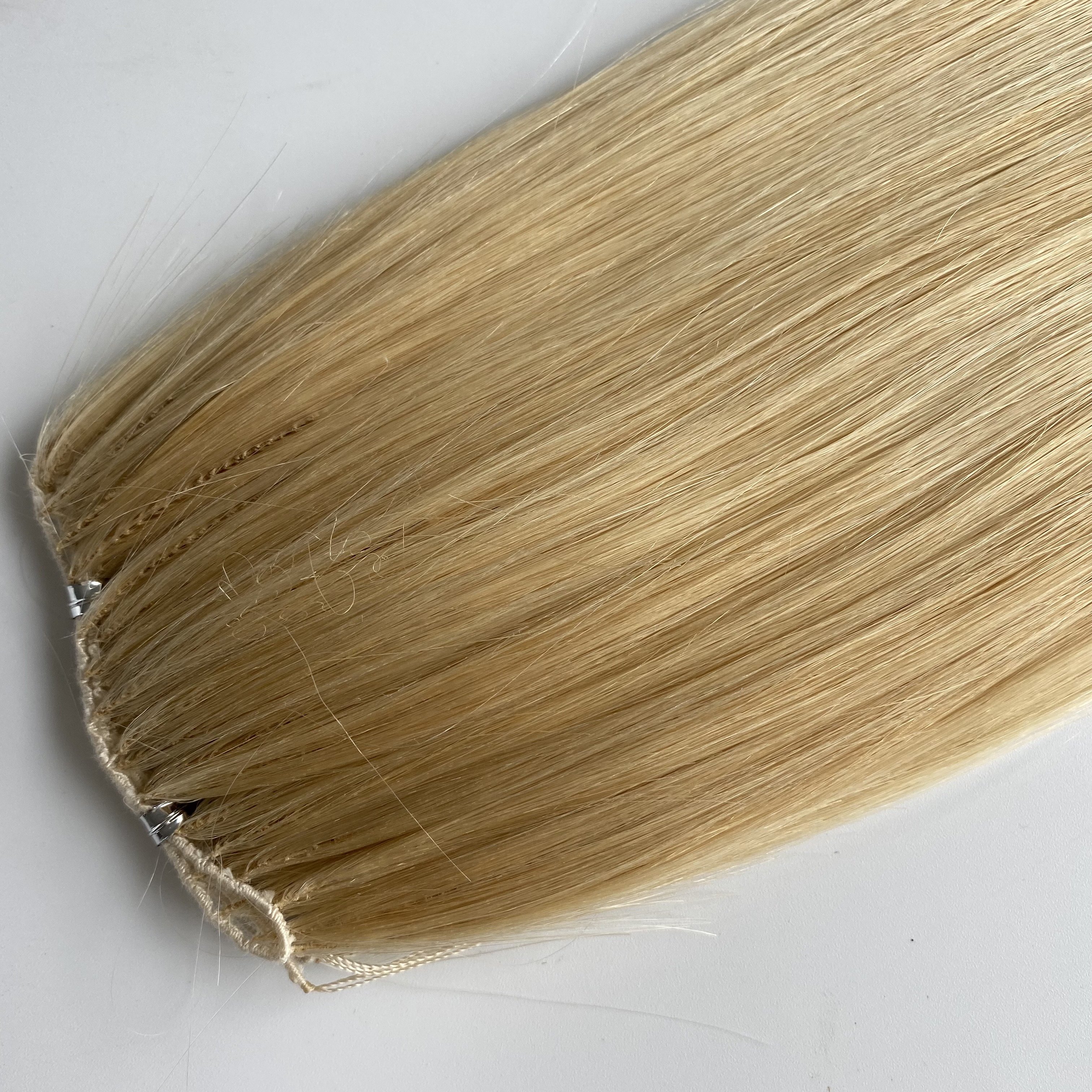 New arrival fashionable popular 100% virgin cuticle aligned feather hair extension/ no tip hair extension wig