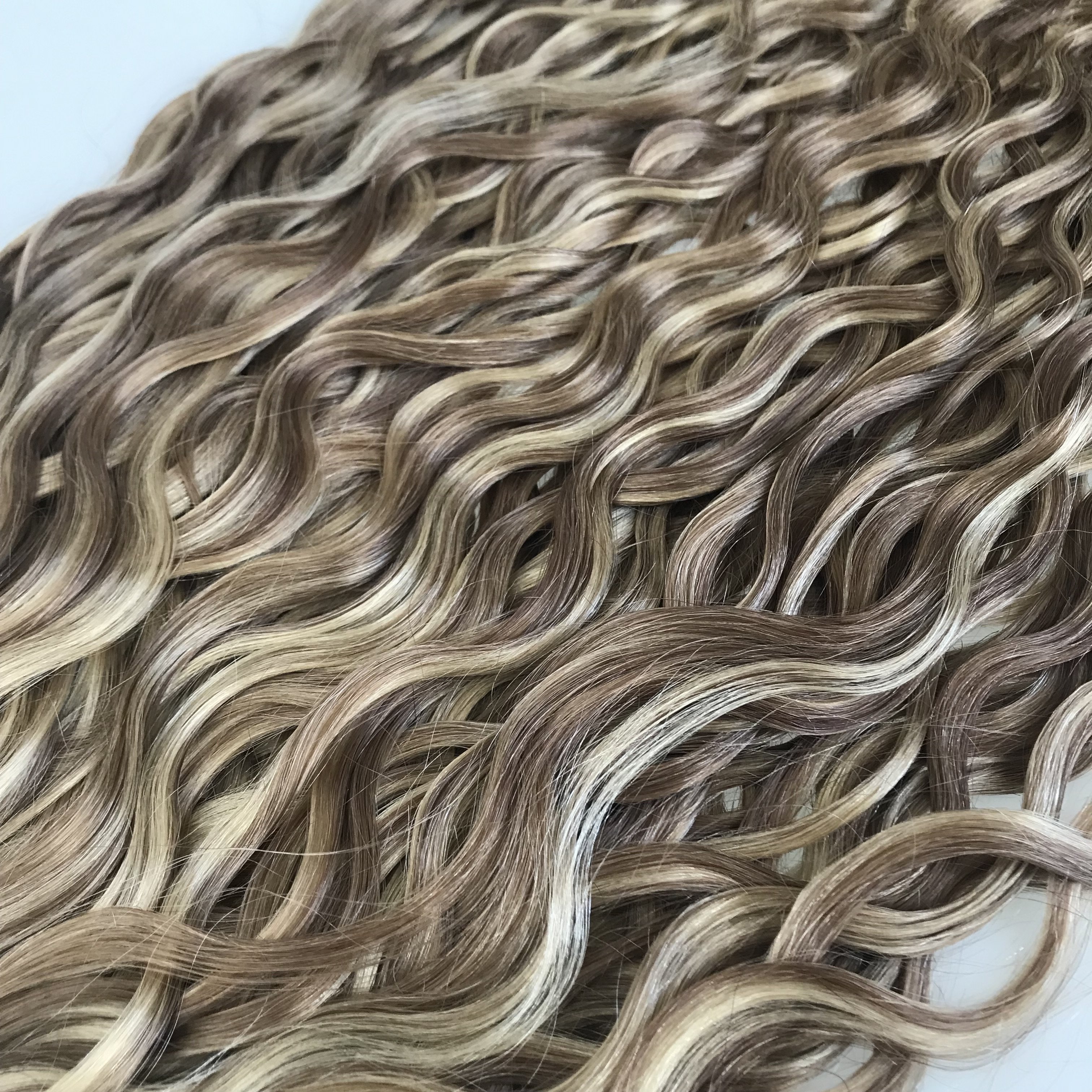 Salon Quality Newest Russian Natural Curly Genius Weft Wholesale Ready To Ship Soft Natural Human Hair Extensions Genius Weft
