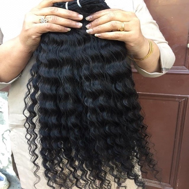 Grade 8A 9A 10A Double Sided Peruvian Human Hair Extensions Natural Black Tape Style 10pcs