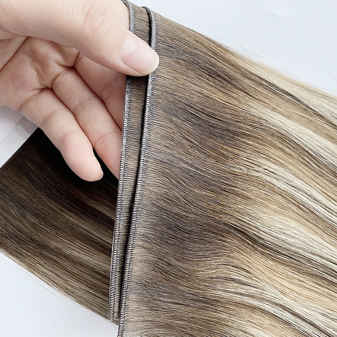 NEW PRODUCT Long Wide Invisible Flat Genius Weft Tape In Human Hair Extension