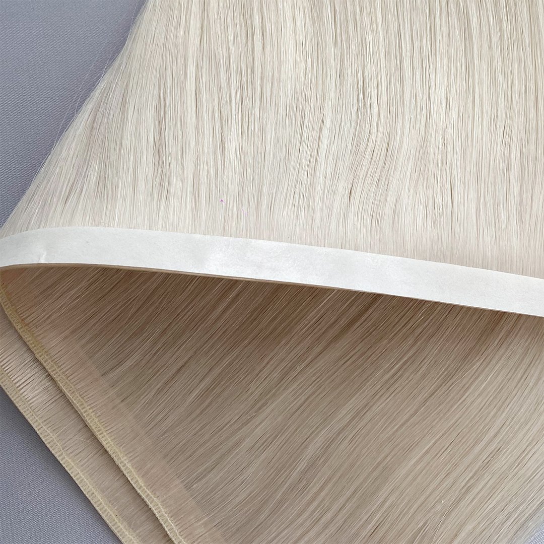 NEW PRODUCT Long Wide Invisible Flat Genius Weft Tape In Human Hair Extension