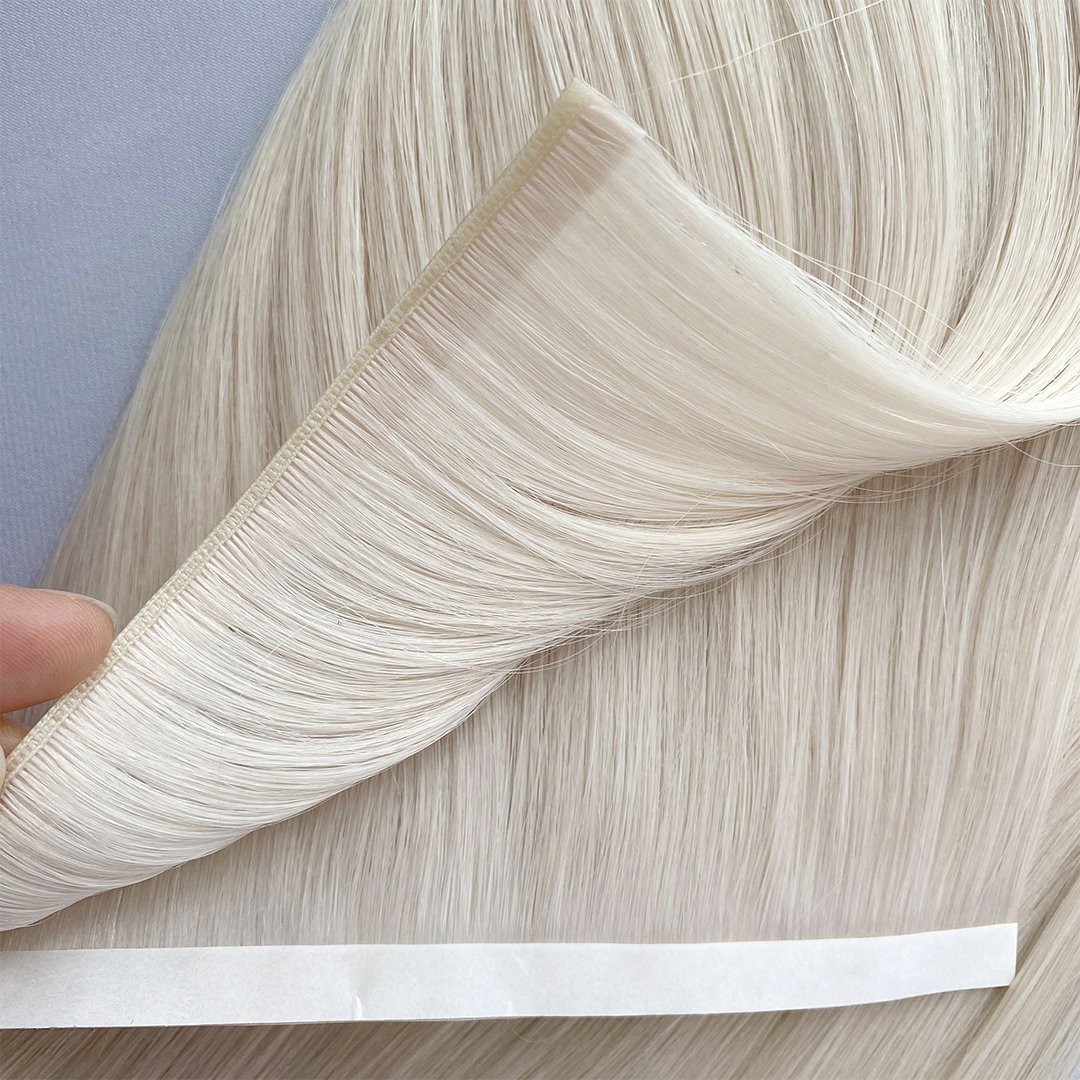 NEW PRODUCT Long Wide Invisible Flat Genius Weft Tape In Human Hair Extension