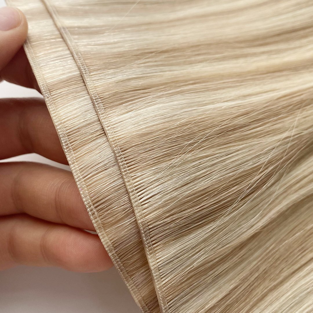 NEW PRODUCT Long Wide Invisible Flat Genius Weft Tape In Human Hair Extension